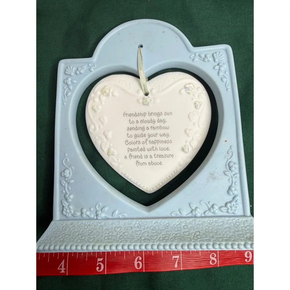 Precious Moments Treasured Friends Heart Shaped‎ Hanging Ornament Decoration